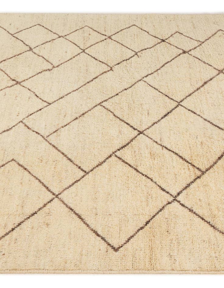 Detail image of 5' 10 x 8' 1  Hand Knotted Moroccan Wool Rug