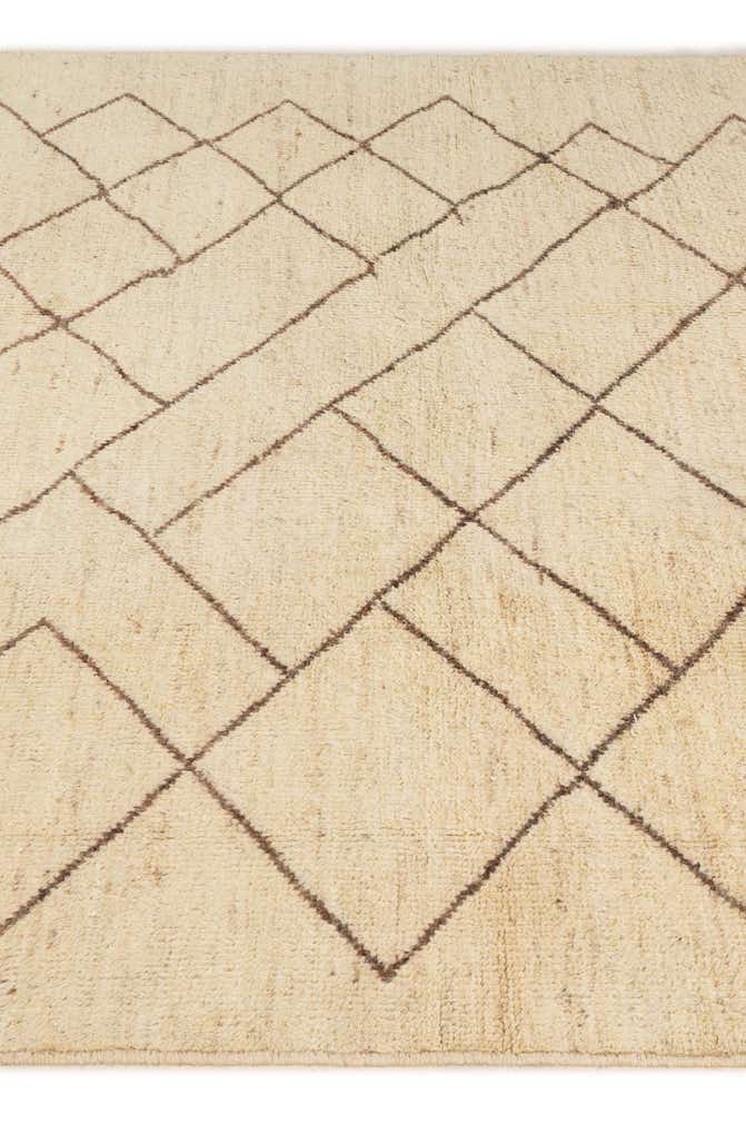 5' 10 x 8' 1 Hand Knotted Moroccan Wool Rug