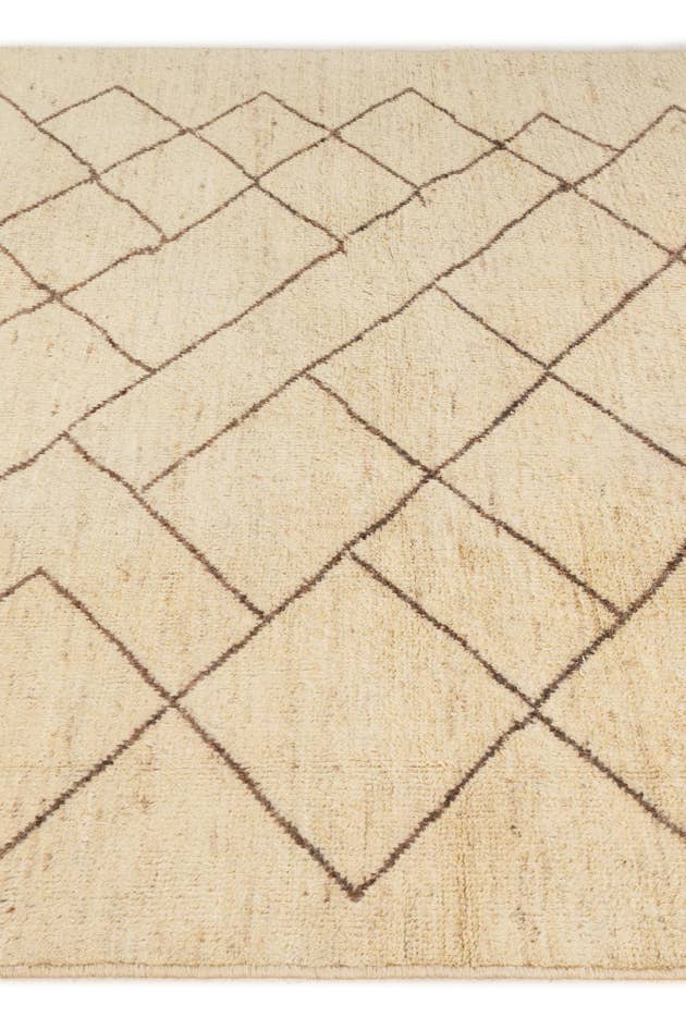 Detail image of 5' 10 x 8' 1 Hand Knotted Moroccan Wool Rug