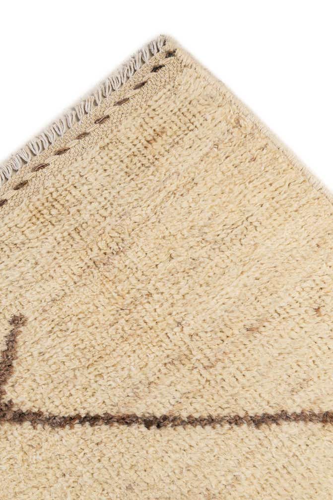 5' 10 x 8' 1 Hand Knotted Moroccan Wool Rug