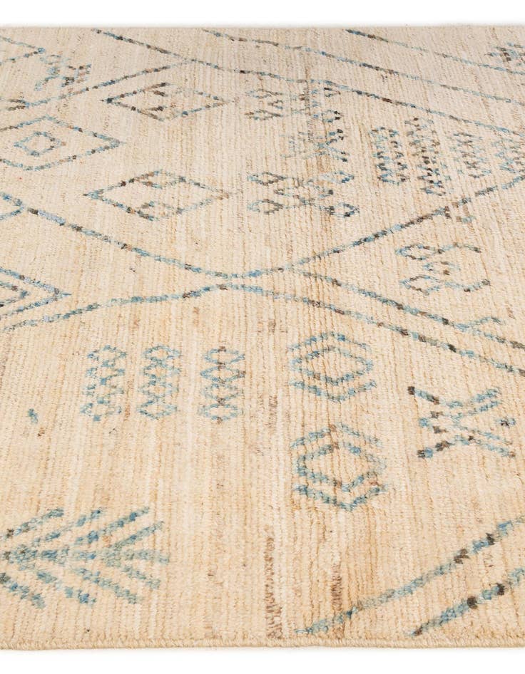 Detail image of 5' 10 x 8' 2  Hand Knotted Moroccan Wool Rug
