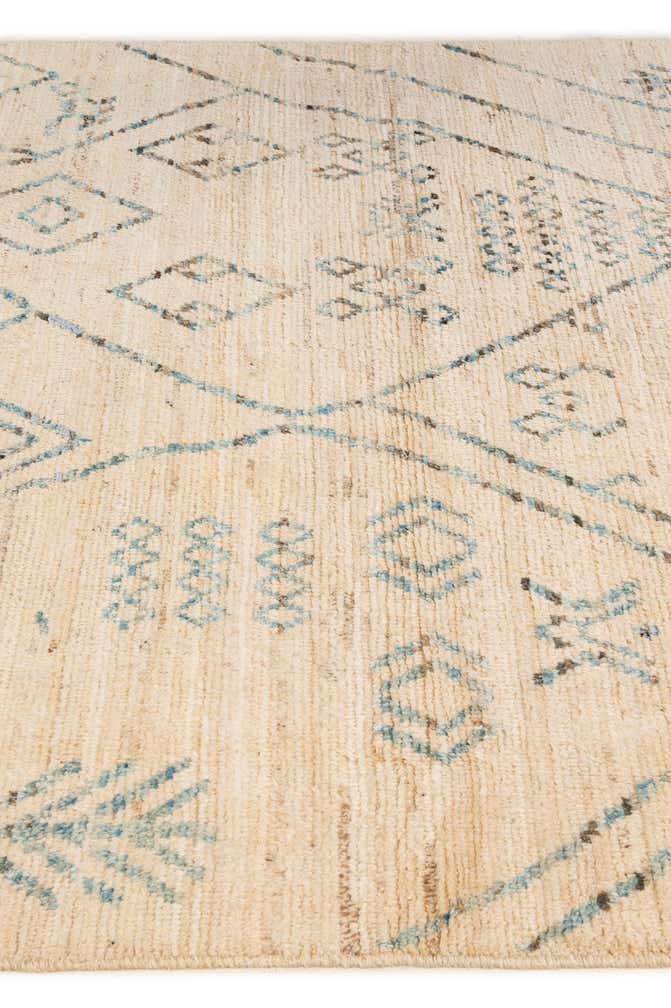 5' 10 x 8' 2 Hand Knotted Moroccan Wool Rug