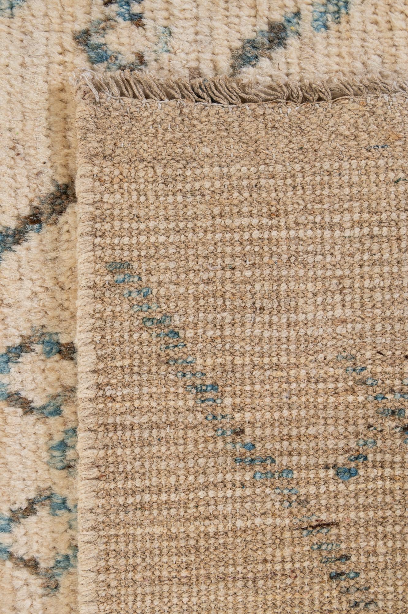 5' 10 x 8' 2 Hand Knotted Moroccan Wool Rug