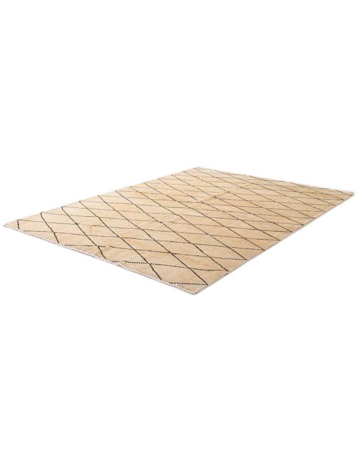 5' 9 x 8' 3 Hand Knotted Moroccan Wool Rug