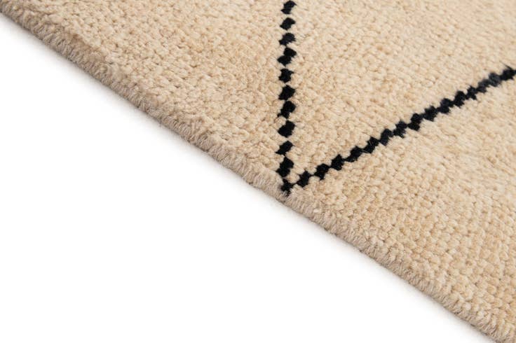 Detail image of 5' 9 x 8' 3 Hand Knotted Moroccan Wool Rug