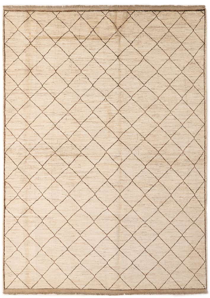 5' 9 x 8' 3 Hand Knotted Moroccan Wool Rug
