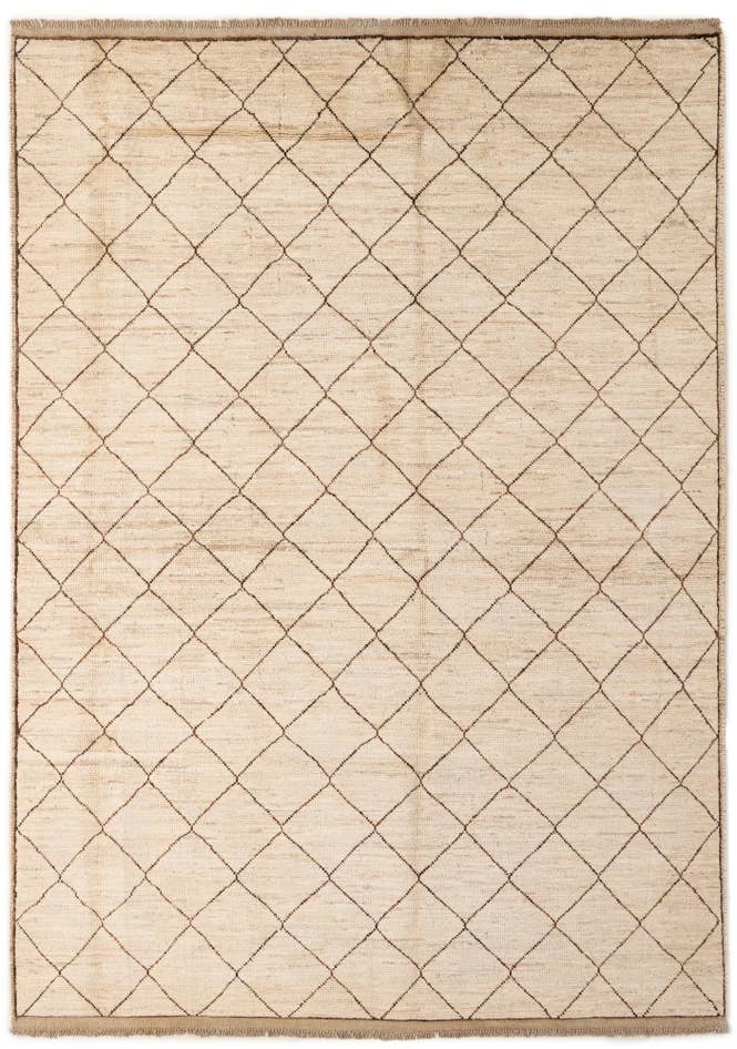 Detail image of 5' 9 x 8' 3 Hand Knotted Moroccan Wool Rug