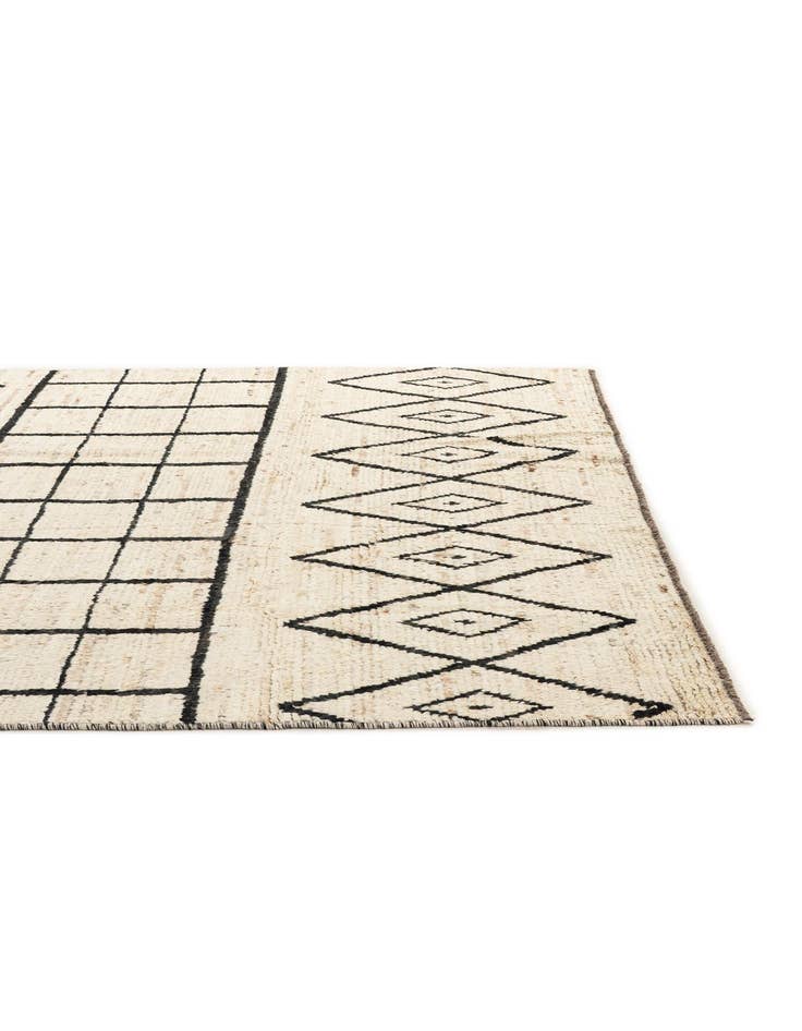 Detail image of 5' 11 x 8' 9 Hand Knotted Moroccan Wool Rug