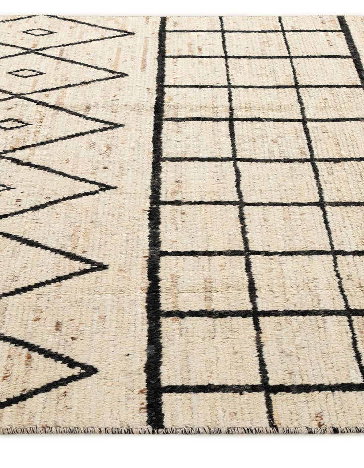 Detail image of 5' 11 x 8' 9 Hand Knotted Moroccan Wool Rug