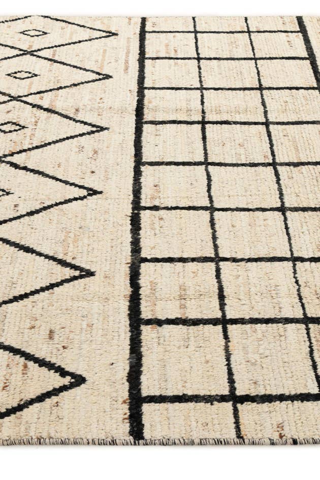 Detail image of 5' 11 x 8' 9 Hand Knotted Moroccan Wool Rug