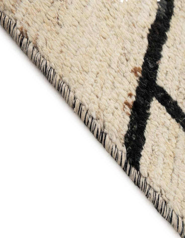 Detail image of 5' 11 x 8' 9 Hand Knotted Moroccan Wool Rug