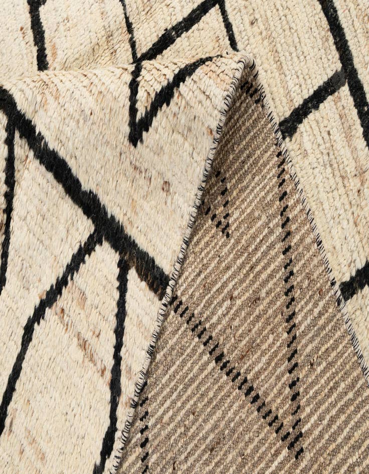 Detail image of 5' 11 x 8' 9  Hand Knotted Moroccan Wool Rug