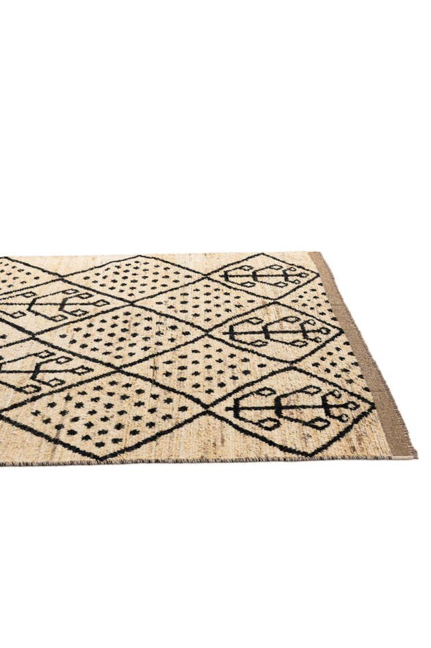 Detail image of 5' 10 x 9' 7 Hand Knotted Moroccan Wool Rug