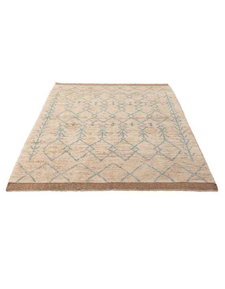 Detail image of 5' 11 x 8' 10  Hand Knotted Moroccan Wool Rug