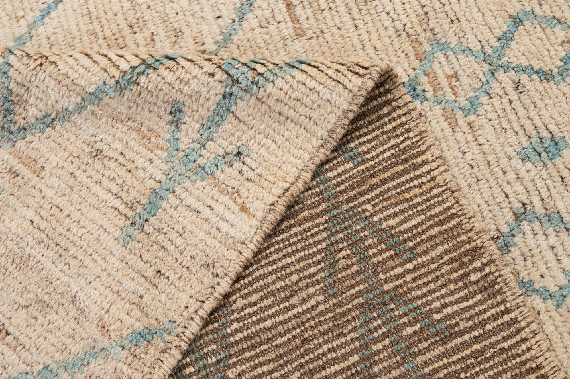180cm x 270cm anudado a mano marroquí Alfombra Lana