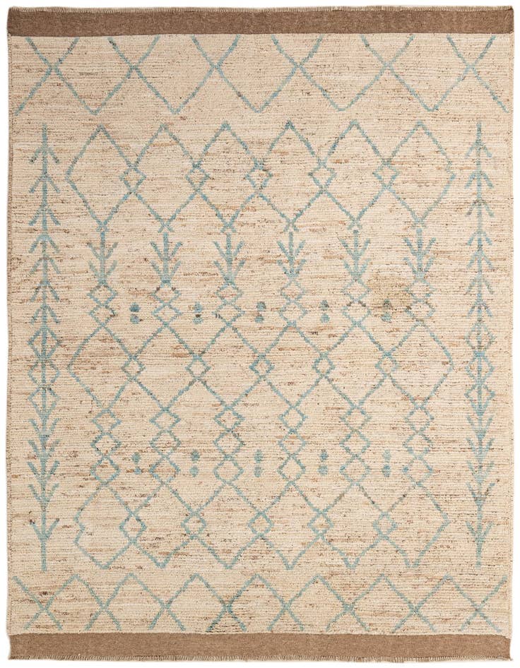 Detail image of 5' 11 x 8' 10 Hand Knotted Moroccan Wool Rug