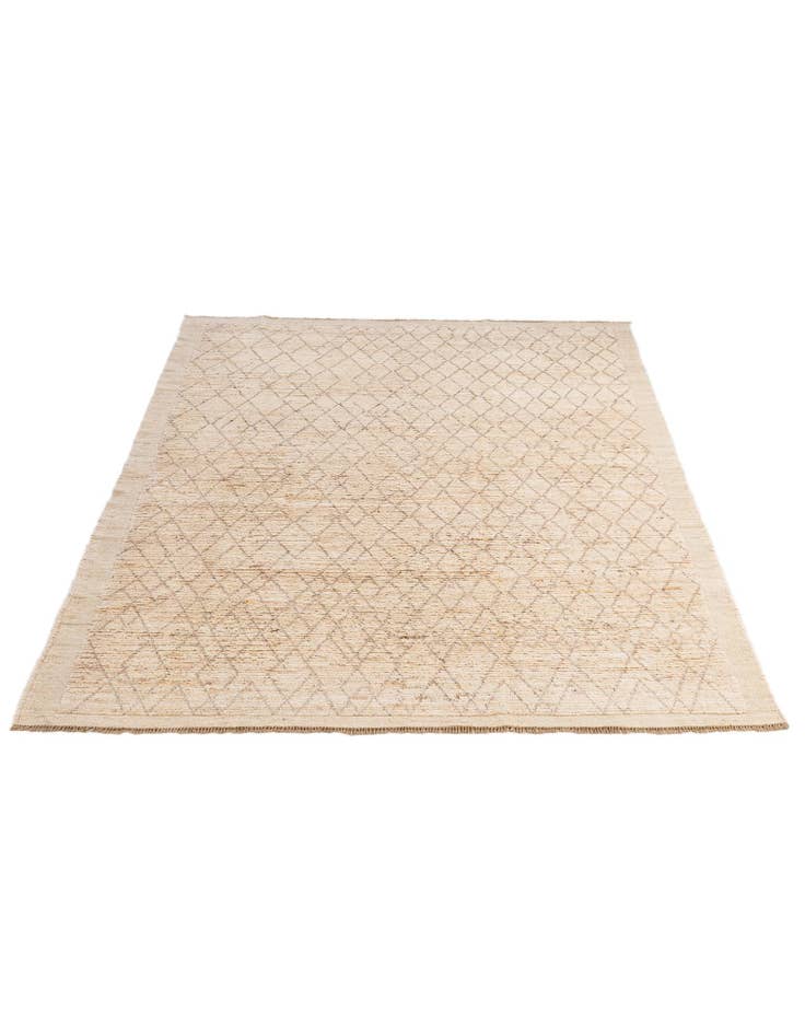 Detail image of 6' 3 x 8' 7 Hand Knotted Moroccan Wool Rug