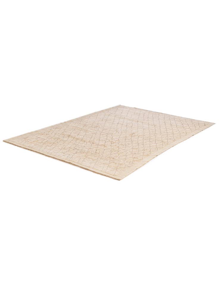 Detail image of 6' 3 x 8' 7 Hand Knotted Moroccan Wool Rug