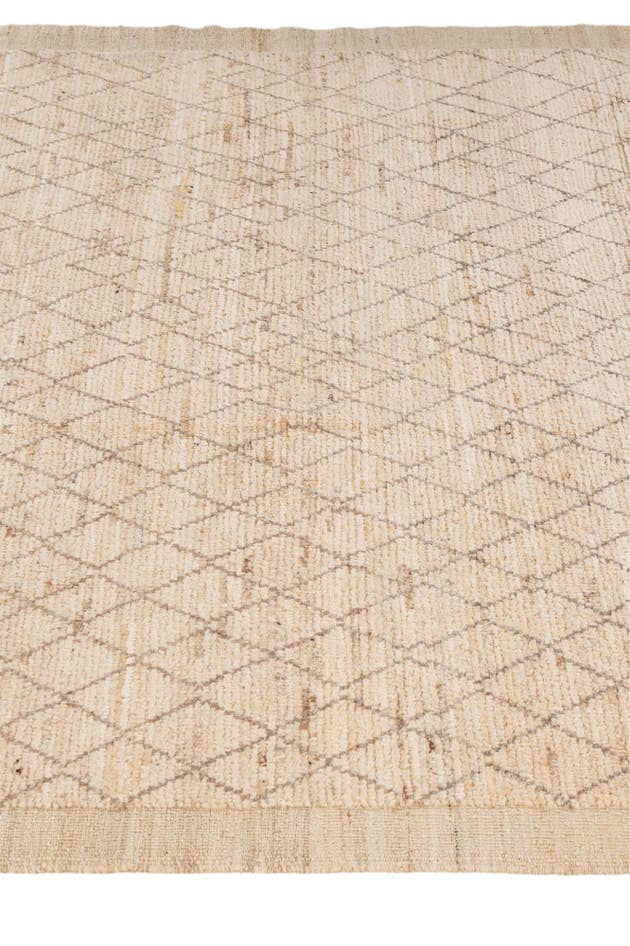 Detail image of 6' 3 x 8' 7 Hand Knotted Moroccan Wool Rug