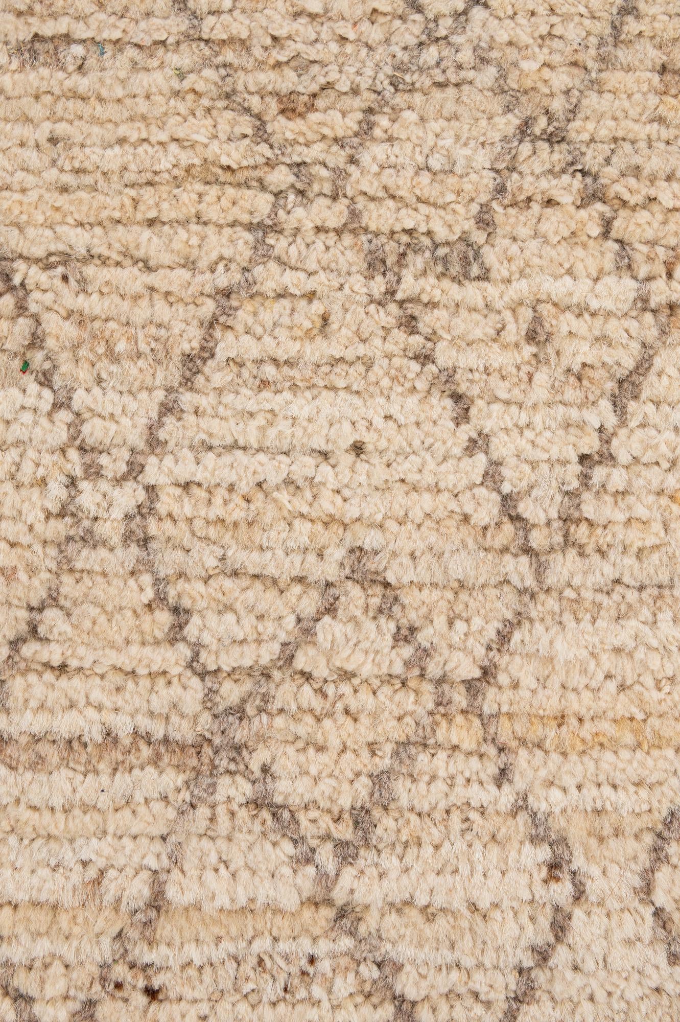 6' 3 x 8' 7 Hand Knotted Moroccan Wool Rug