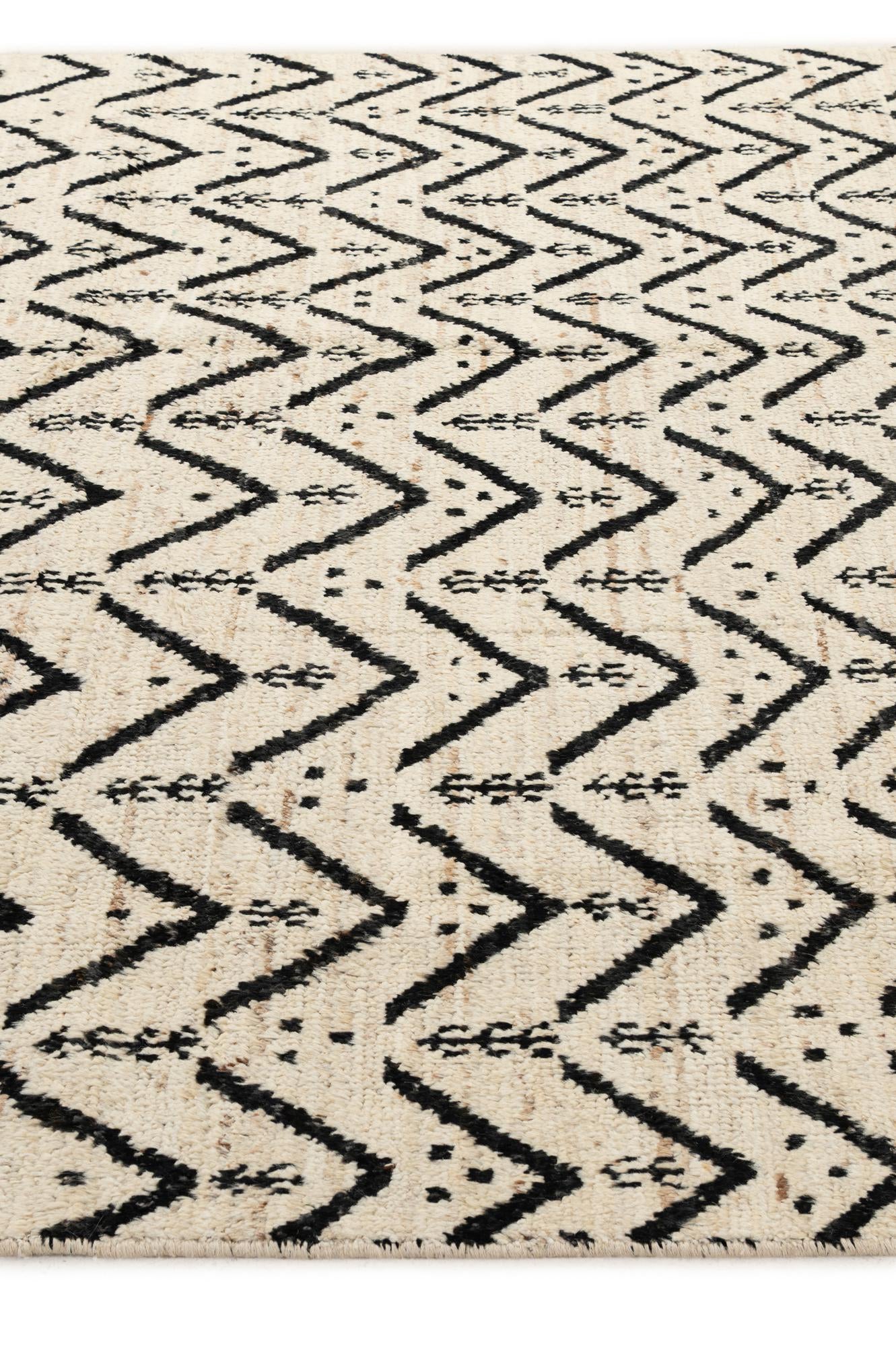 6' 3 x 8' 10 Hand Knotted Moroccan Wool Rug