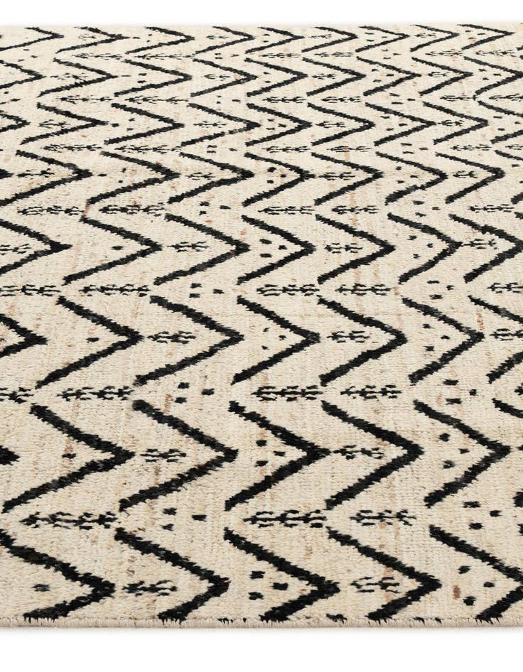 Detail image of 6' 3 x 8' 10  Hand Knotted Moroccan Wool Rug