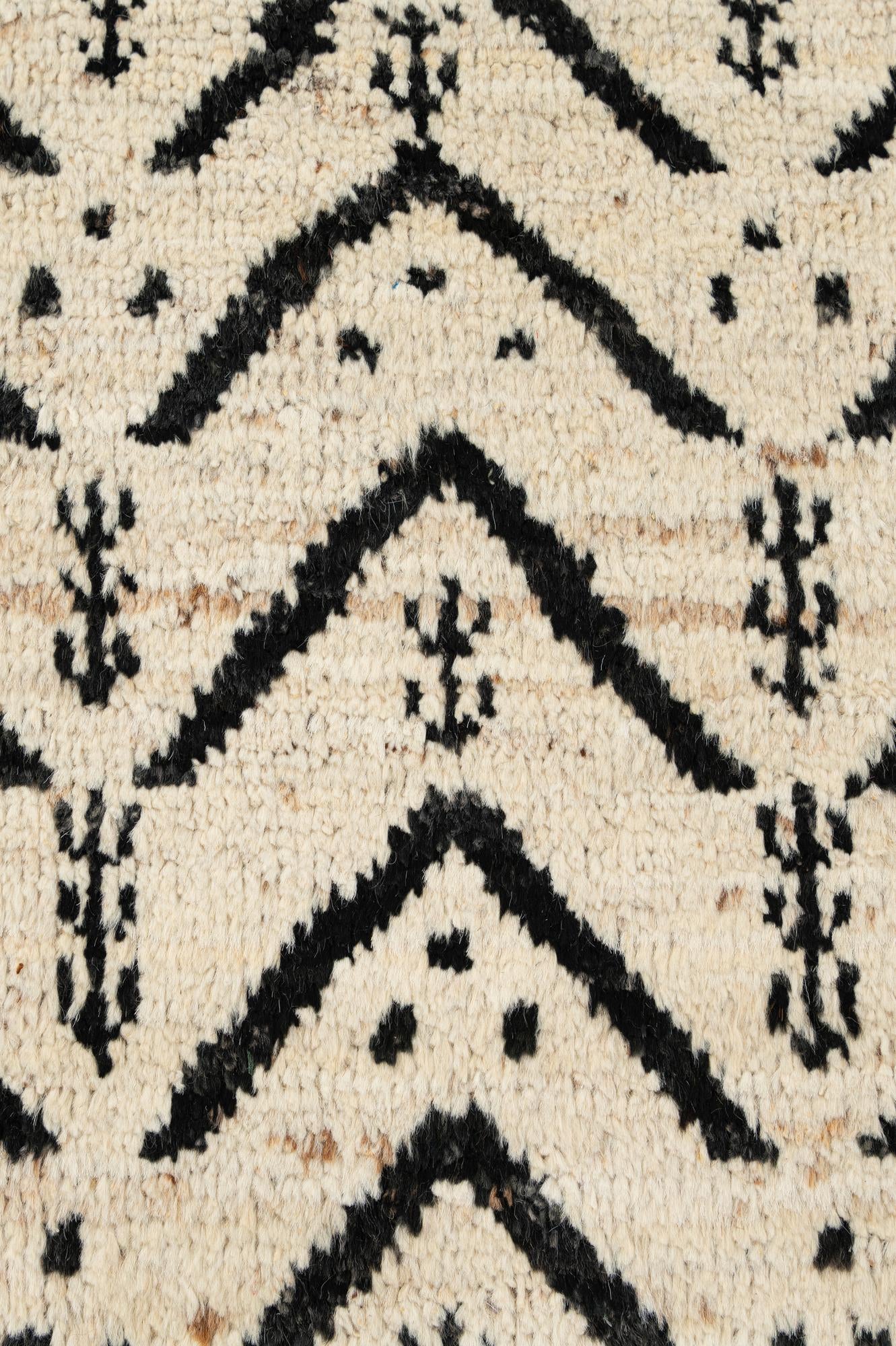 6' 3 x 8' 10 Hand Knotted Moroccan Wool Rug