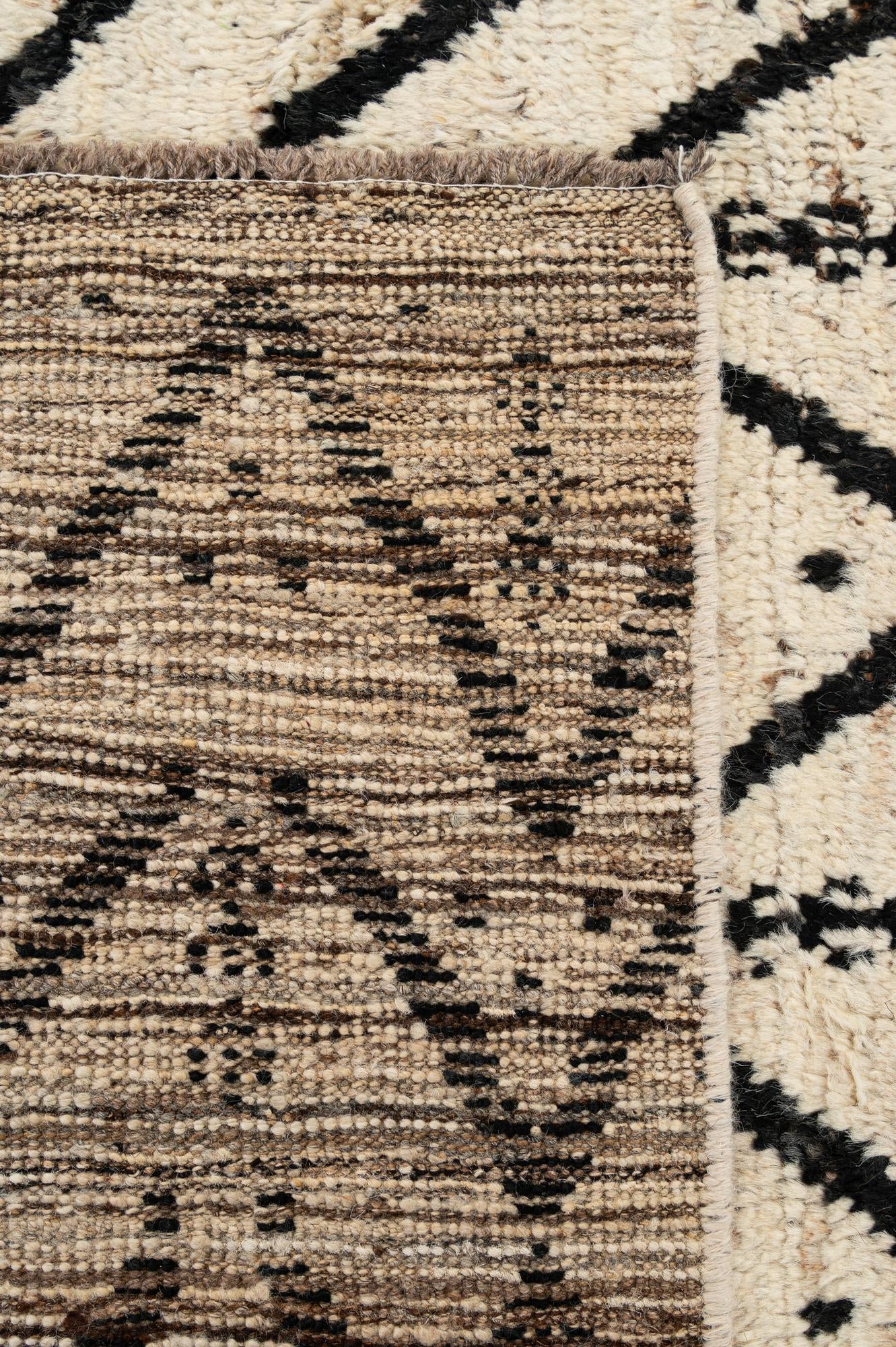 6' 3 x 8' 10 Hand Knotted Moroccan Wool Rug