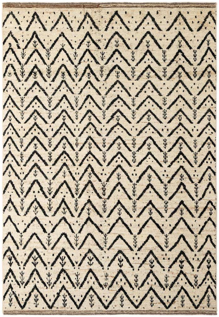 6' 3 x 8' 10 Hand Knotted Moroccan Wool Rug