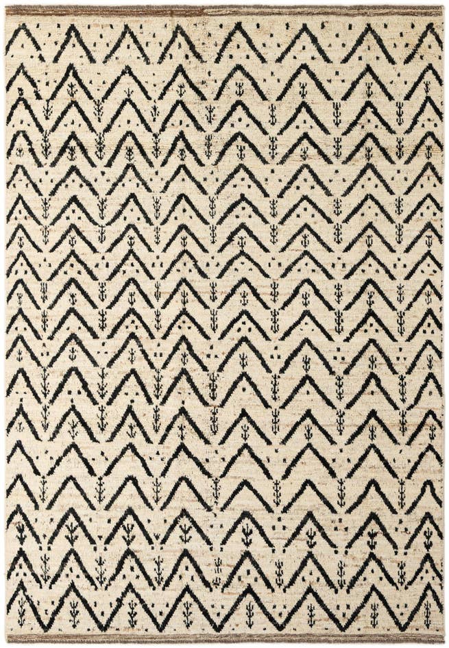 Detail image of 6' 3 x 8' 10 Hand Knotted Moroccan Wool Rug