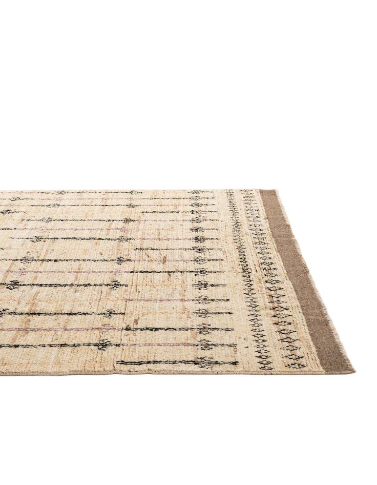 Detail image of 6' 2 x 9' 4  Hand Knotted Moroccan Wool Rug