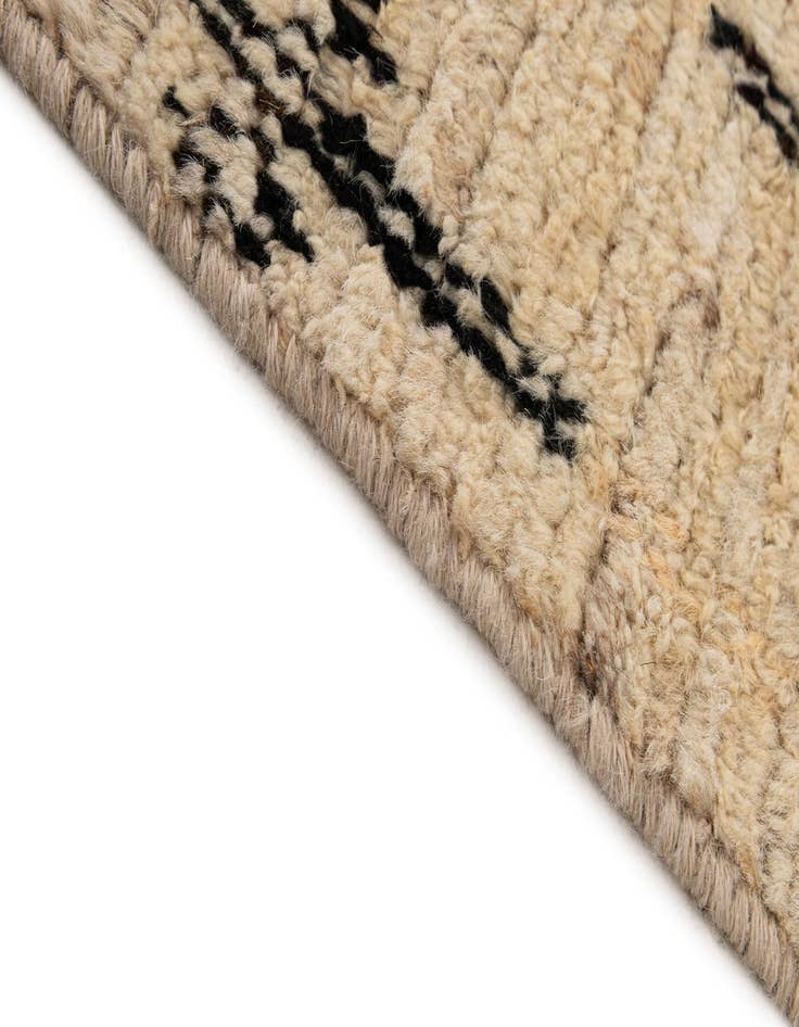 Detail image of 6' 2 x 9' 4  Hand Knotted Moroccan Wool Rug