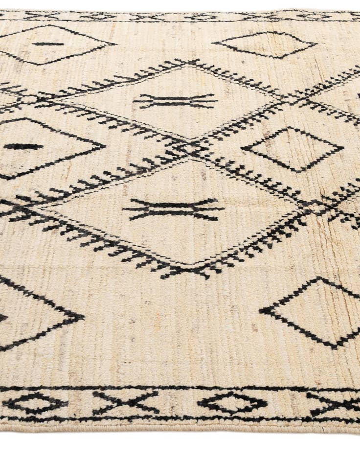 Detail image of 6' 1 x 8' 10  Hand Knotted Moroccan Wool Rug
