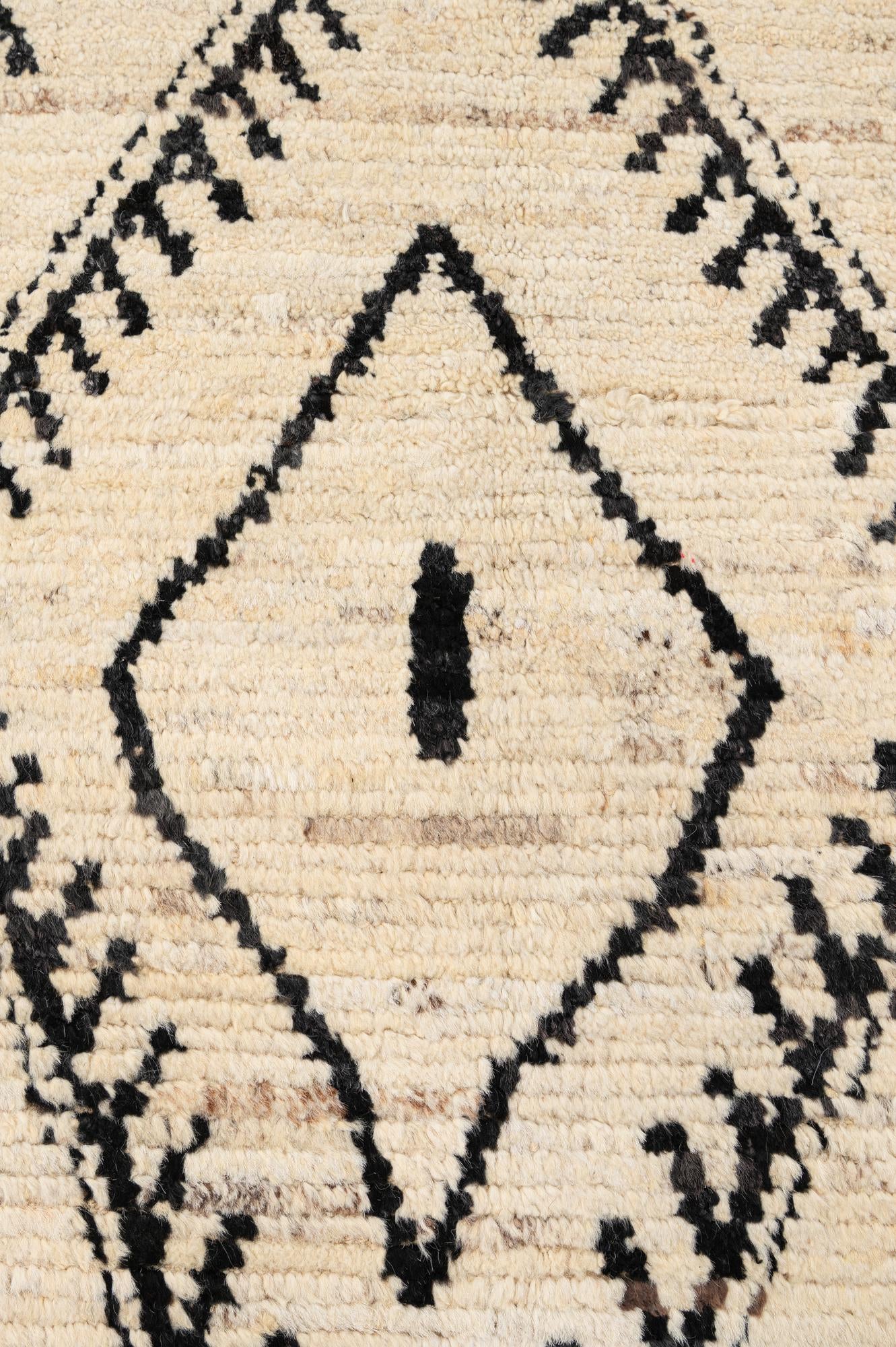6' 1 x 8' 10 Hand Knotted Moroccan Wool Rug