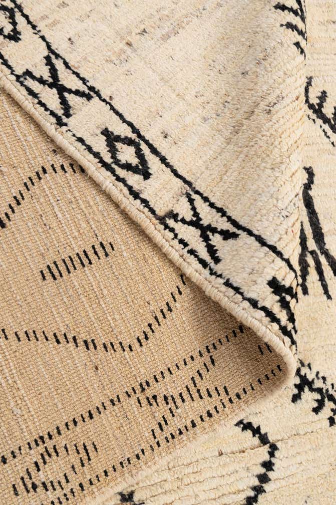 6' 1 x 8' 10 Hand Knotted Moroccan Wool Rug