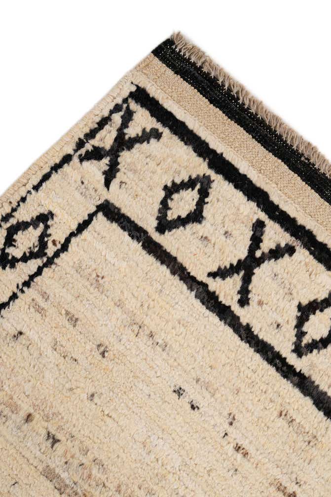 6' 1 x 8' 10 Hand Knotted Moroccan Wool Rug