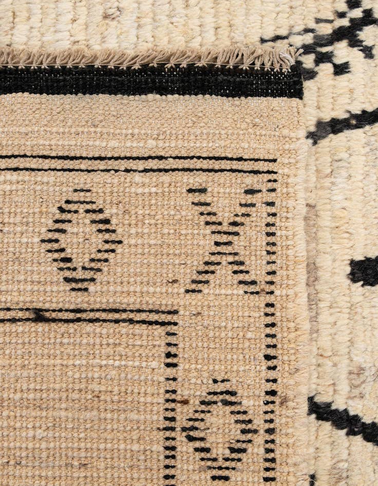 Detail image of 6' 1 x 8' 10  Hand Knotted Moroccan Wool Rug