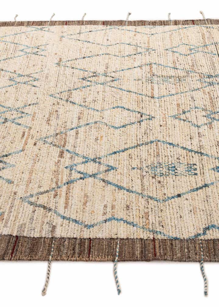 6' 4 x 8' 10 Hand Knotted Moroccan Wool Rug