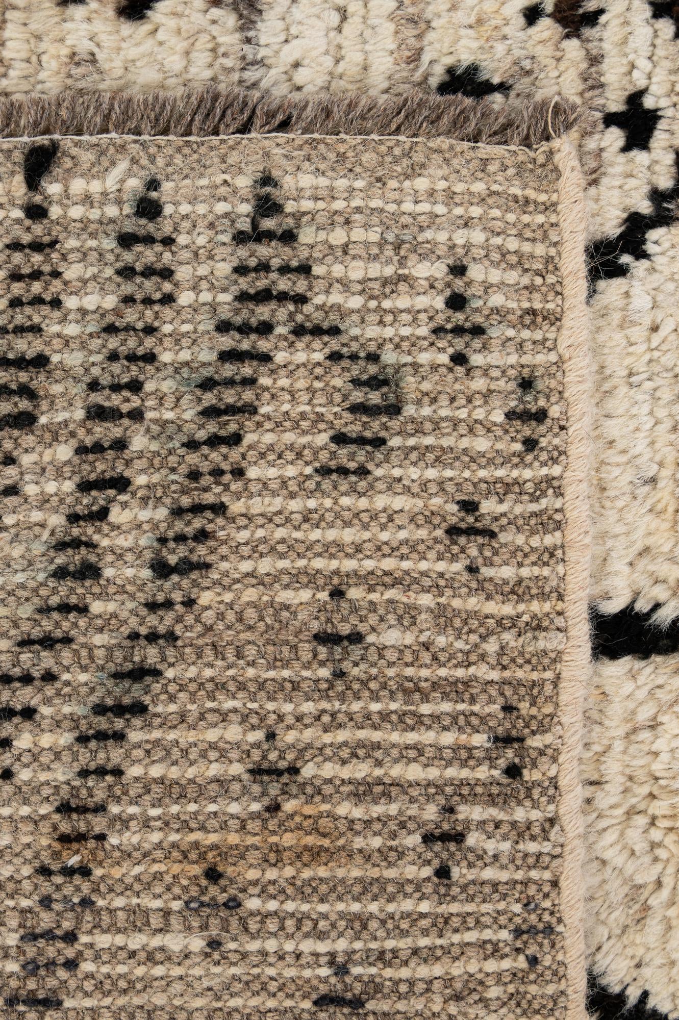 6' 5 x 9' 6 Hand Knotted Moroccan Wool Rug
