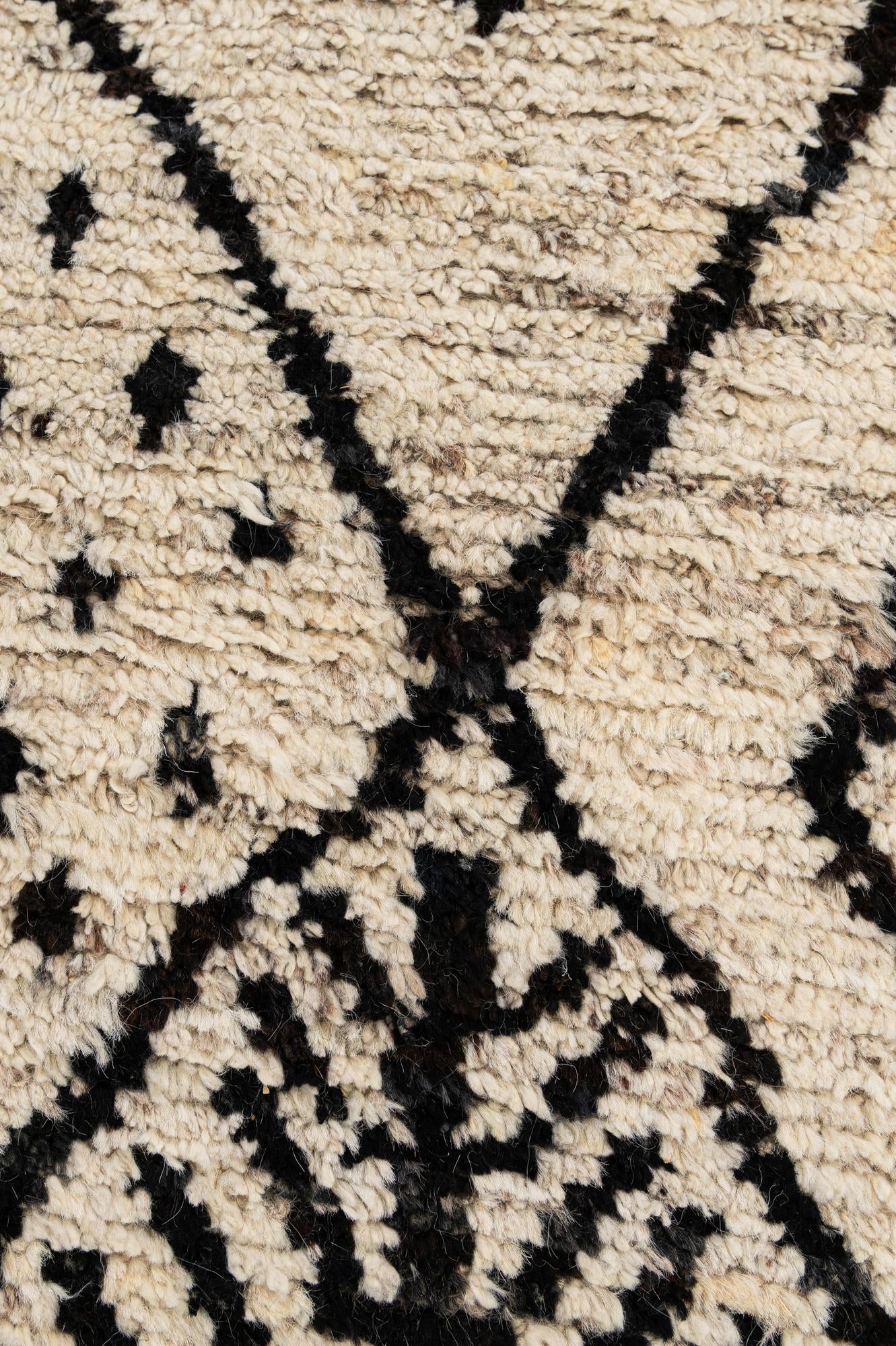 6' 5 x 9' 6 Hand Knotted Moroccan Wool Rug