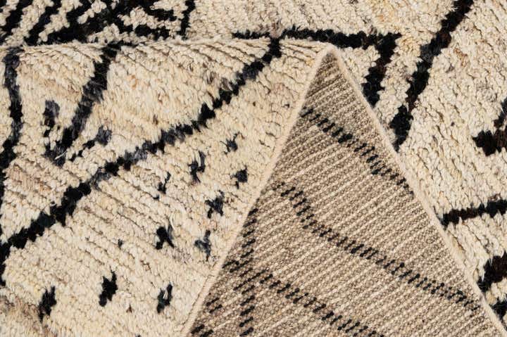 6' 5 x 9' 6 Hand Knotted Moroccan Wool Rug