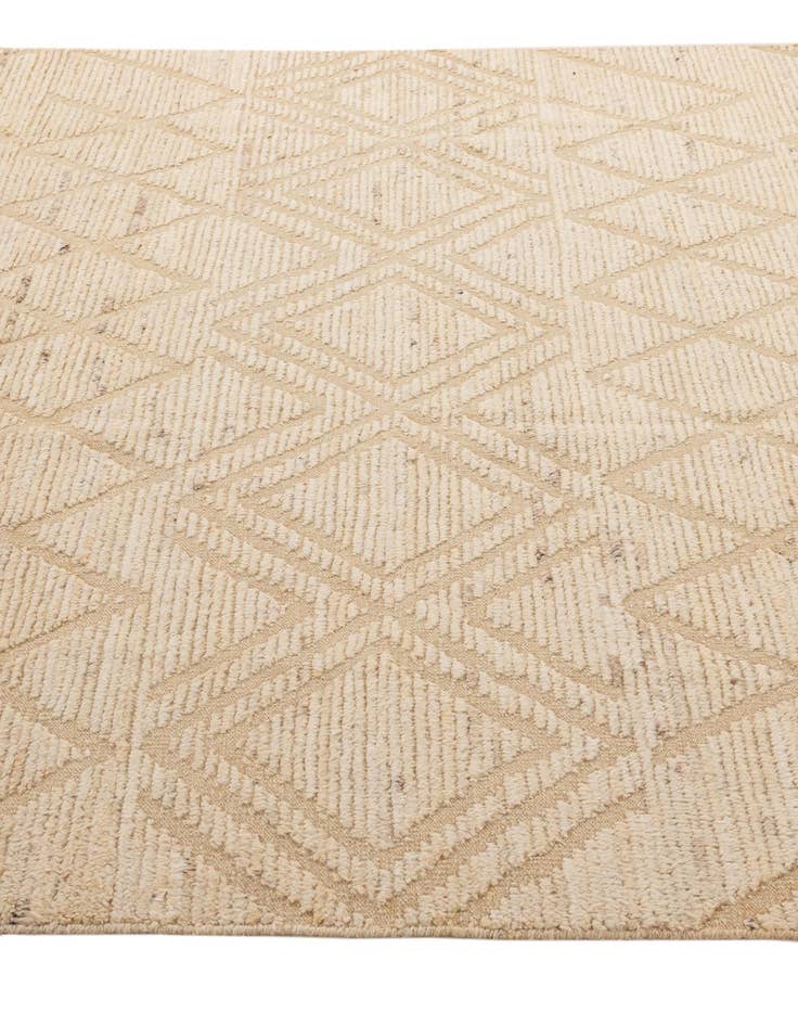 Detail image of 6' 5 x 8' 11  Hand Knotted Moroccan Wool Rug