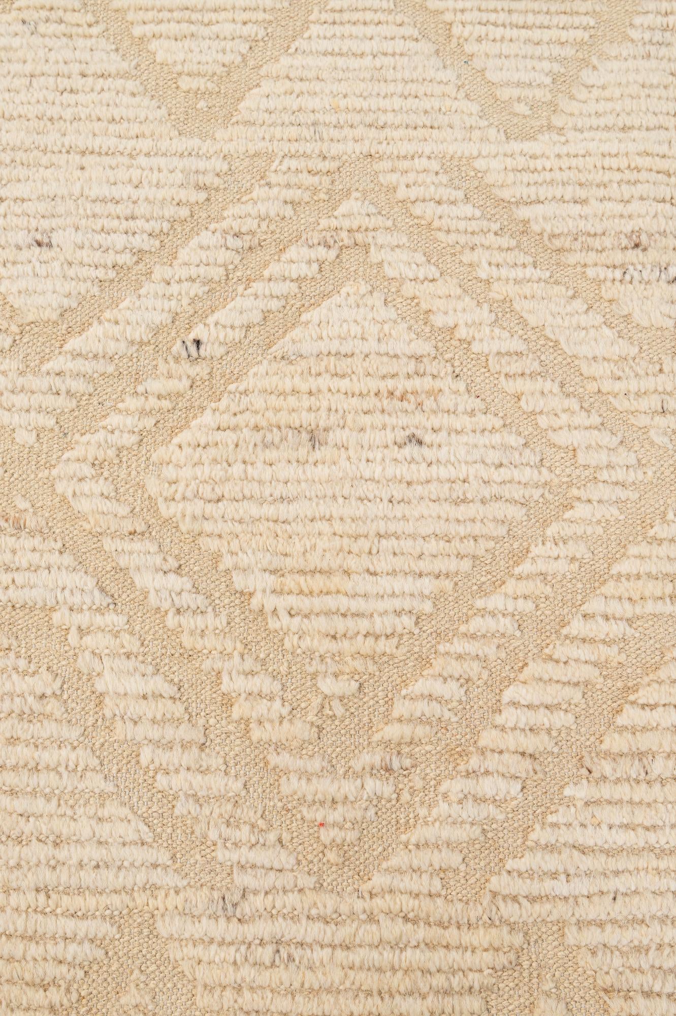 6' 5 x 8' 11 Hand Knotted Moroccan Wool Rug
