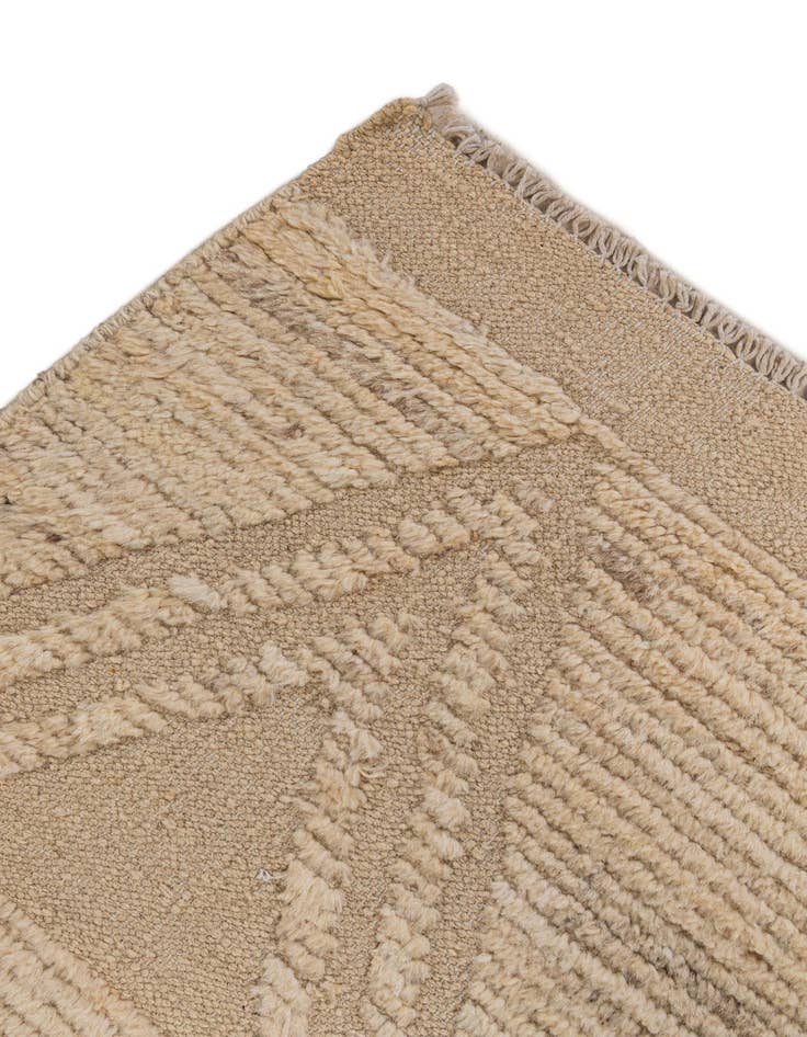 Detail image of 6' 5 x 8' 11  Hand Knotted Moroccan Wool Rug