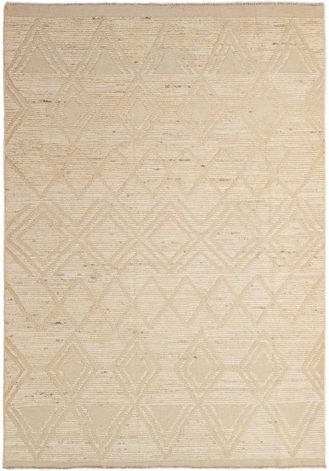 Detail image of 6' 5 x 8' 11 Hand Knotted Moroccan Wool Rug