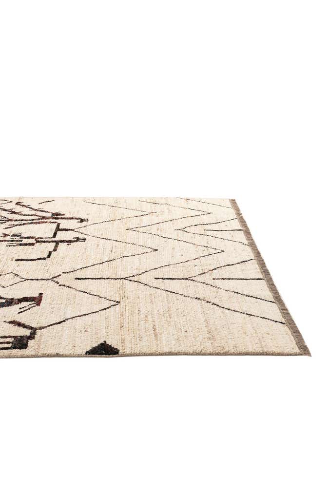 6' 7 x 9' 4 Hand Knotted Moroccan Wool Rug