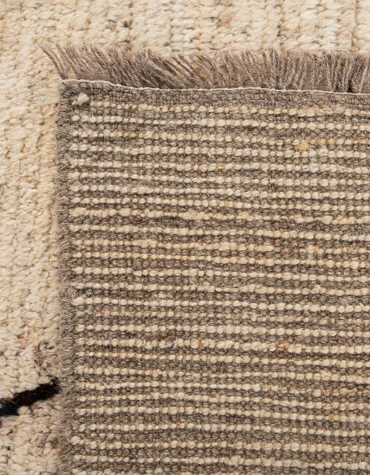 Detail image of 6' 7 x 9' 4  Hand Knotted Moroccan Wool Rug