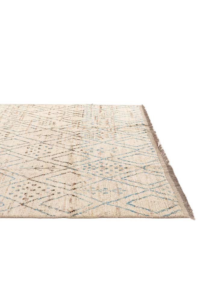 6' 8 x 9' 5 Hand Knotted Moroccan Wool Rug