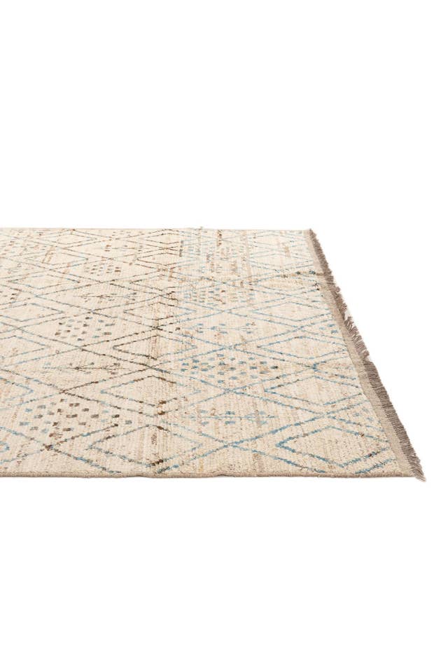 Detail image of 6' 8 x 9' 5 Hand Knotted Moroccan Wool Rug