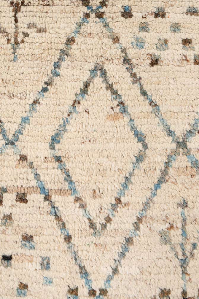 6' 8 x 9' 5 Hand Knotted Moroccan Wool Rug